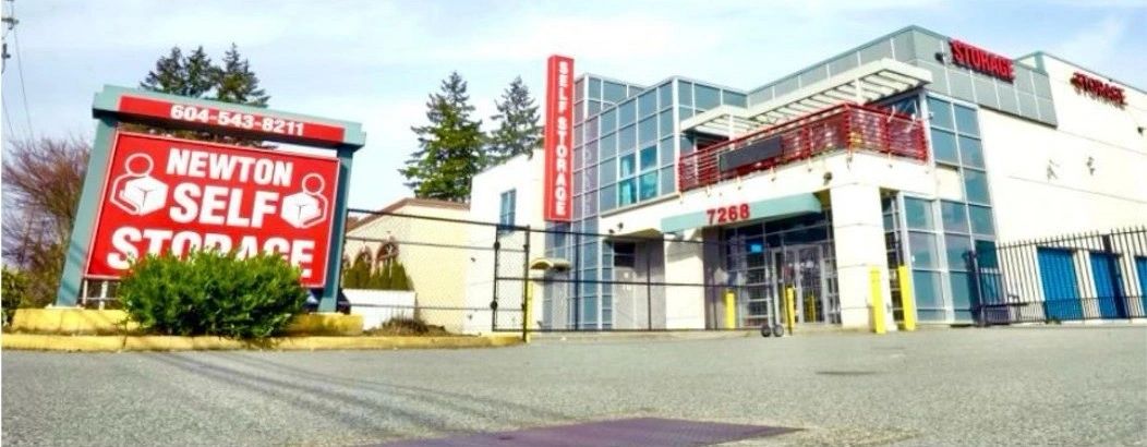 Newton Self Storage building and sign at 7268 132 Street, Surrey